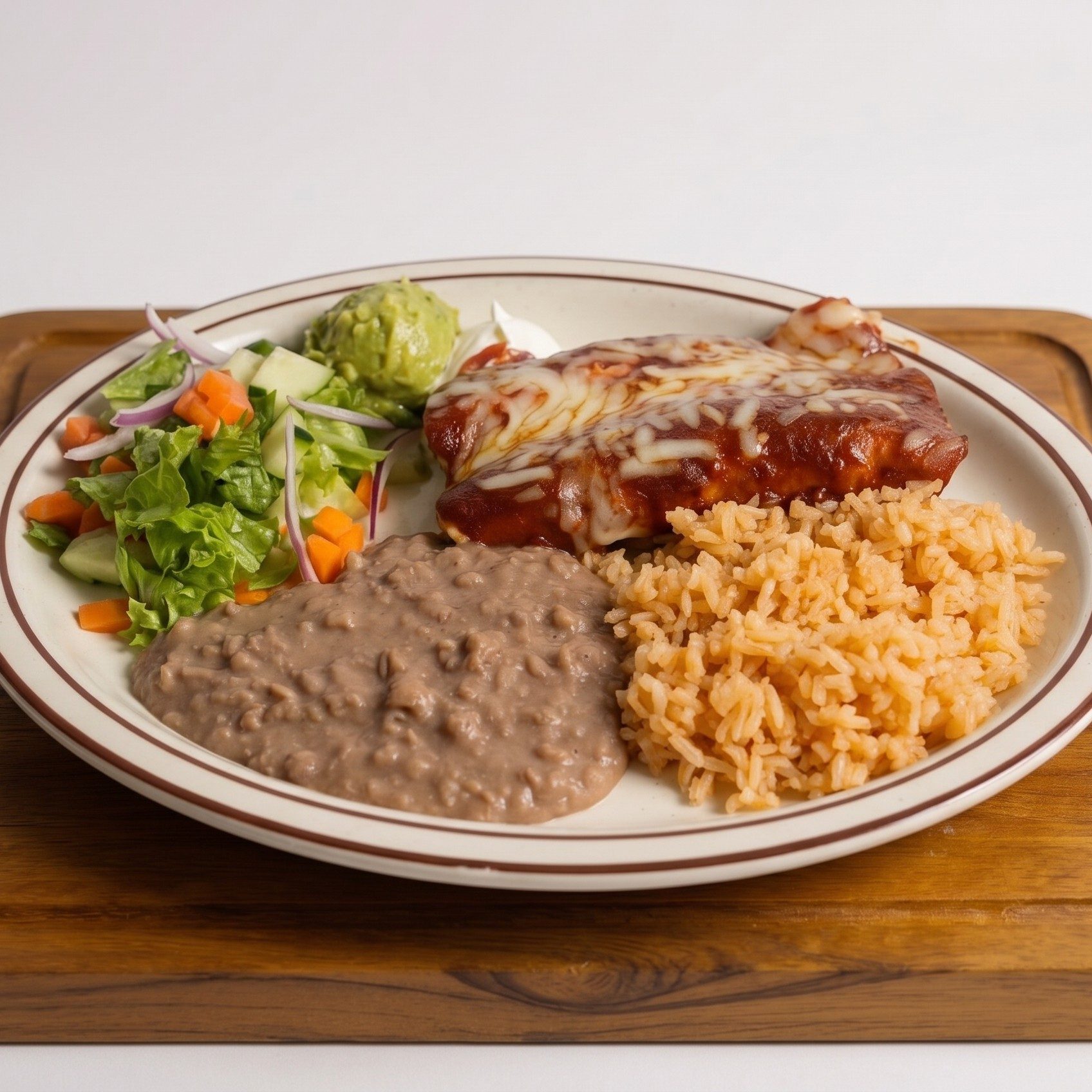 Enchilada Plate.